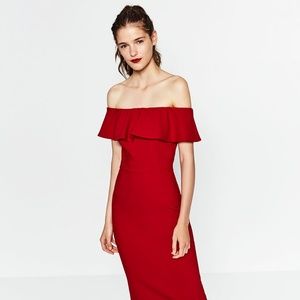 ❤❤❤ZARA RED DRESS - XS  NWOT❤❤❤